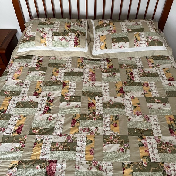 Vintage Floral Patchwork Duvet Cover Set